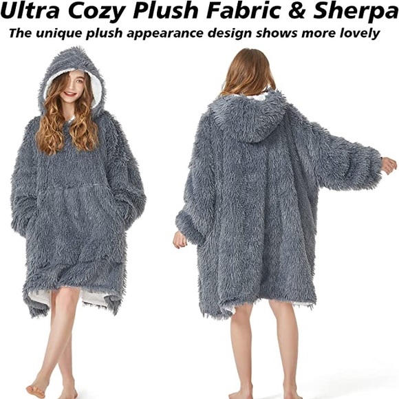 Blanket Hoodie Sherpa Women - Picture 2 of 2